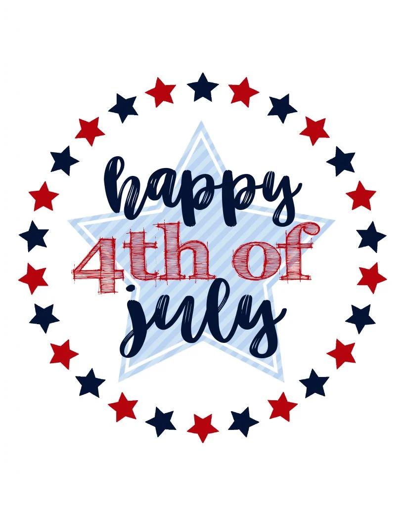 happy 4th of july printable 819x1024